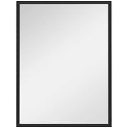Specchio da Parete 80x60 cm ¨C zephmum ¨C Cornice in Legno Nero