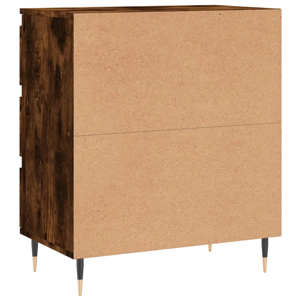 Credenza Rovere Fumo 60x35x70 cm in Legno Multistrato 827177