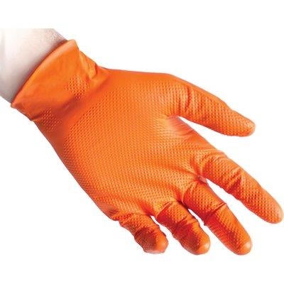 GUANTO NITRILE MONOUSO ARANCIO N85 REFLEXX - GR 8,4 AQL 1,5 SENZA POLVERE CF=PZ 50 XL- 2 confezioni