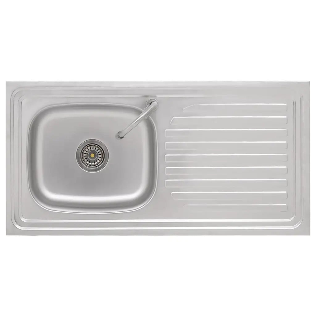 Lavello da Campeggio Vasca Singola con Rubinetto Acciaio Inox CFW1476459