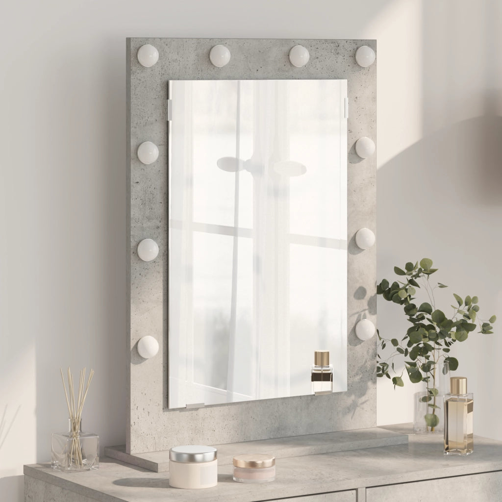 Specchio da Toeletta Grigio Cemento Cemento 70 x 50 x 18 cm