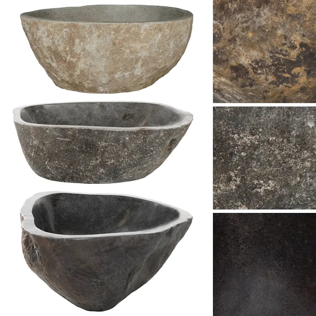 Lavandino in Pietra di Fiume Ovale (37-46)x(29-36) cm 146213