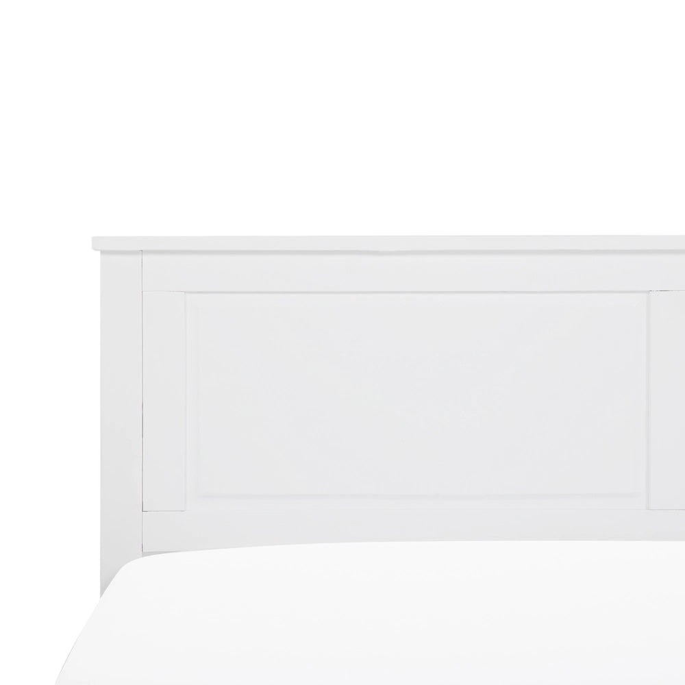 Letto in legno di pino bianco 160 x 200 cm in stile scandinavo