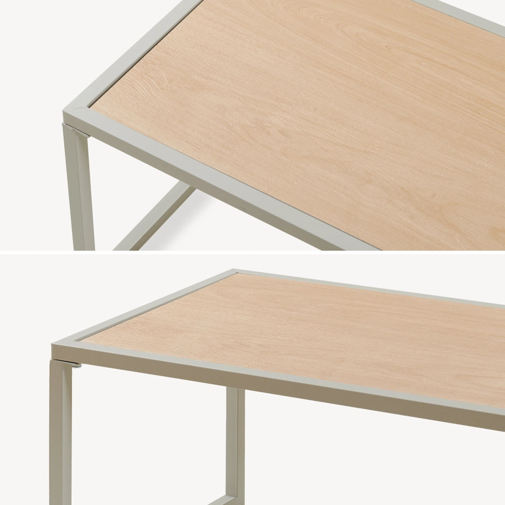 Set Salottino per Esterno Karg Divano Modulare a 3 pezzi e Tavolino con Piano in SPC Rovere Mobili da Giardino - Beige casa.pro