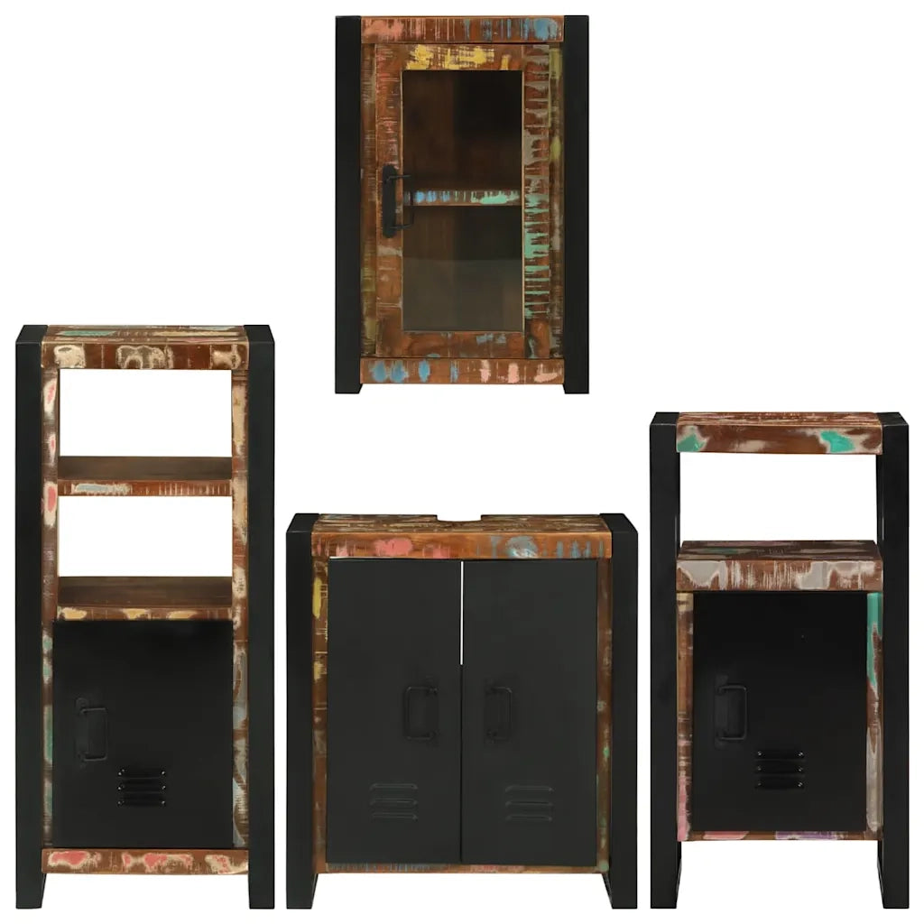 Set di mobili per il bagno 4 pcs Legno massello riciclato 3305697