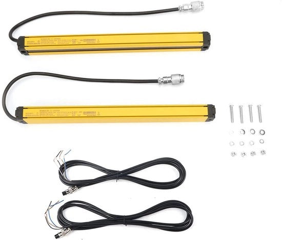 Sensore di Corda per Tende a Luce di Sicurezza - Alta Qualità - Apparecchio di Sicurezza - Distanza di Rilevamento 0,3-3 metri - Protezione IP65 - Scatola in Alluminio - Corda per Tende a Luce di Sicurezza