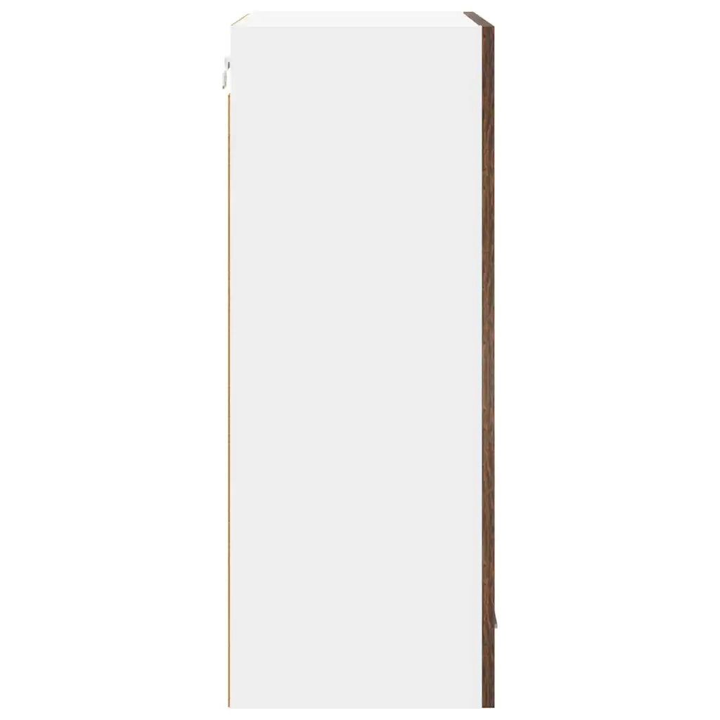 Armadio pensile Rovere Affumicato e Bianco 50 x 31 x 80 cm