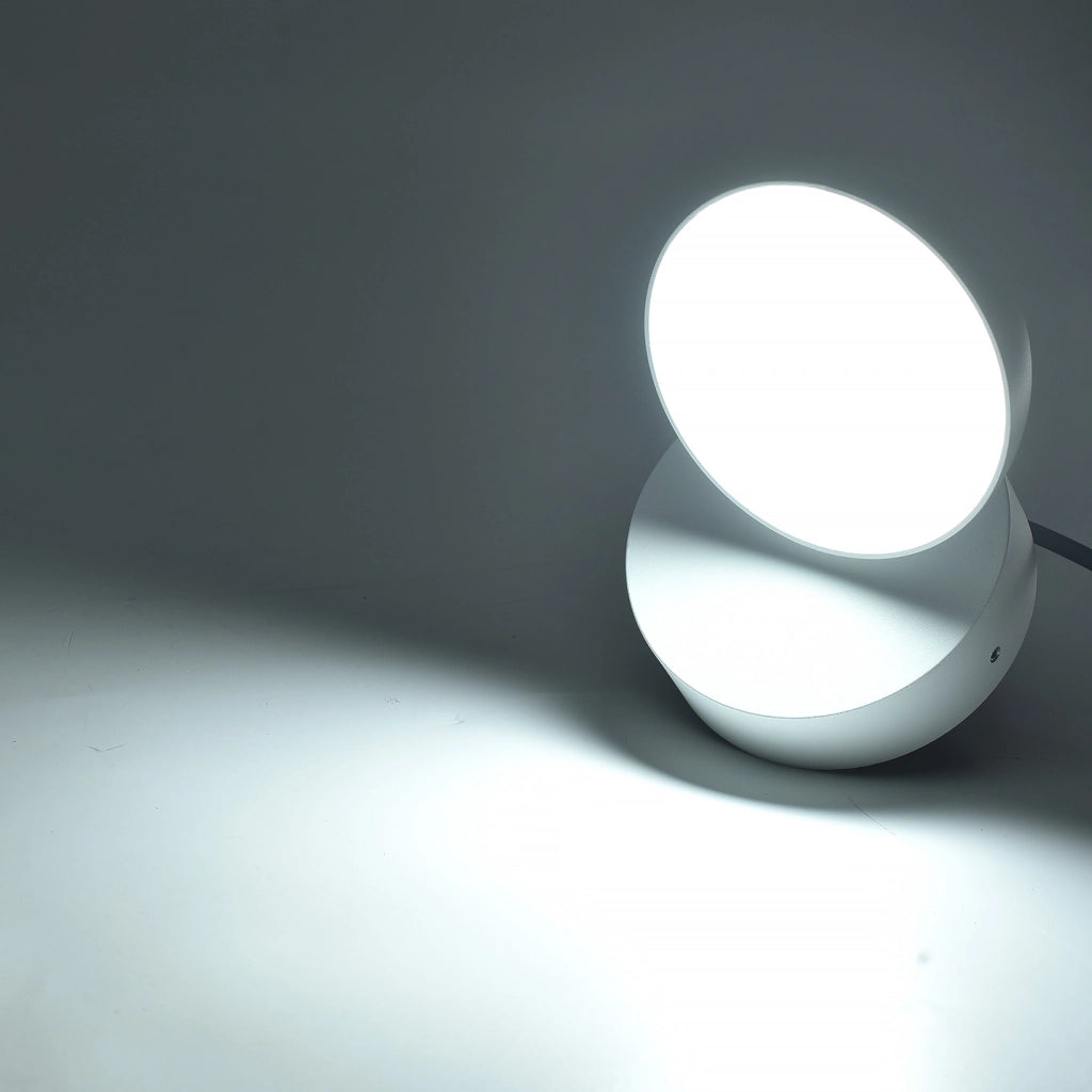 APPLIQUE LED DA ESTERNO 12W CON CCT SWITCH LAMPADA DA PARETE ORIENTABILE IP54 - 3 TEMPERATURE DI COLORE DESIGN MODERNO IN ALLUMINIO BIANCO