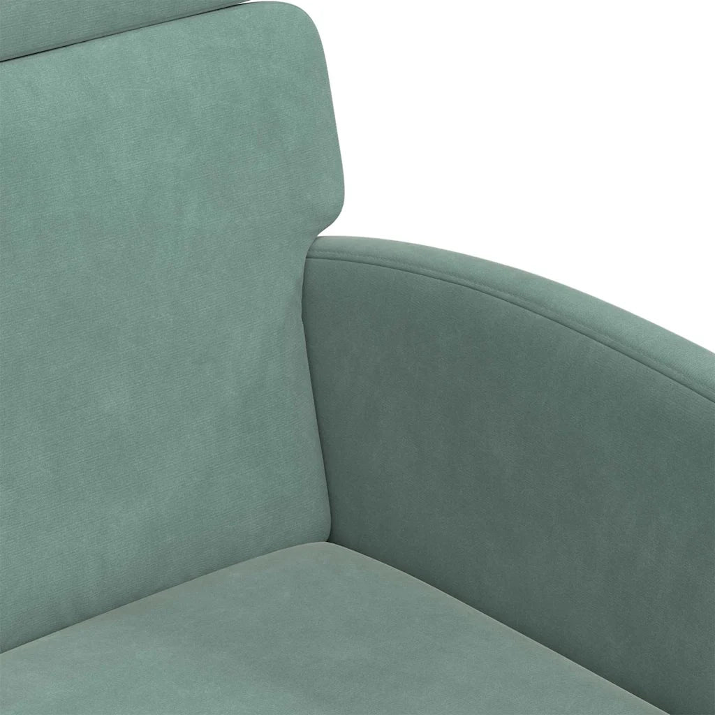 Sedie da Pranzo con Ruote 2 pcs verde mare 58 x 65 x 98 cm