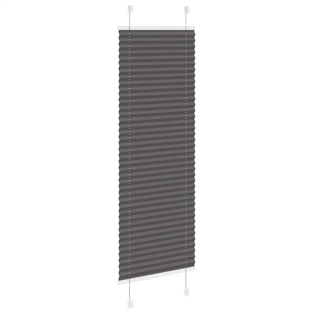 Tenda Plissettata Nera 50x100 cm Larghezza Tessuto 49,4 cm 4015116
