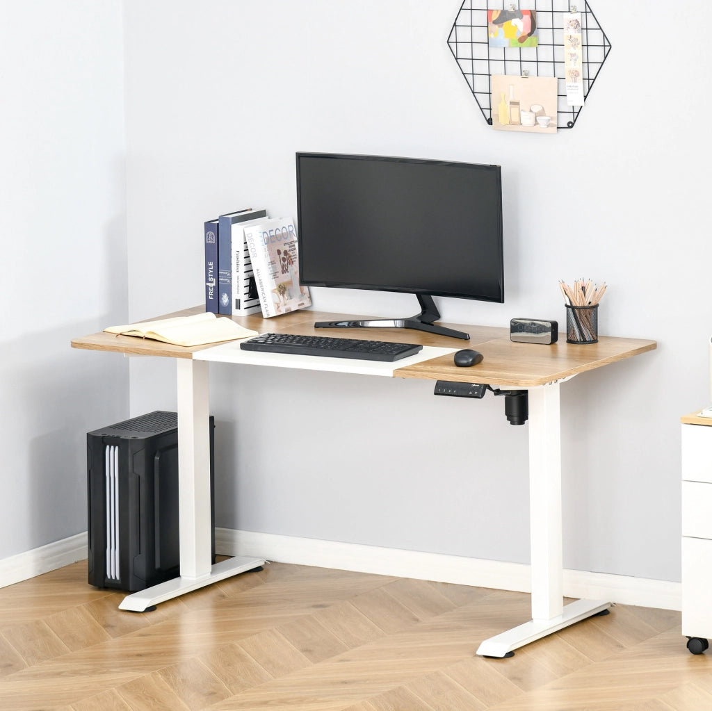 Scrivania elettrica regolabile in altezza 140x70 cm