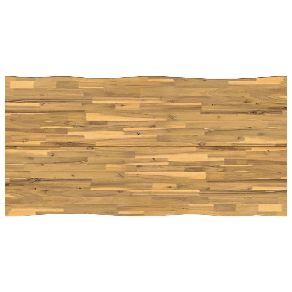 Tavolo da pranzo con bordo vivo 140 x 90 x 75 cm Bianco 3425012