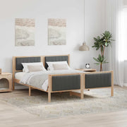 Struttura del Letto marrone e grigio scuro 150 x 200 cm 3394314