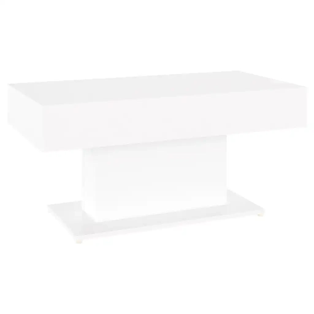 Tavolino da Salotto Bianco 96x50x45 cm in Legno Multistrato 806831