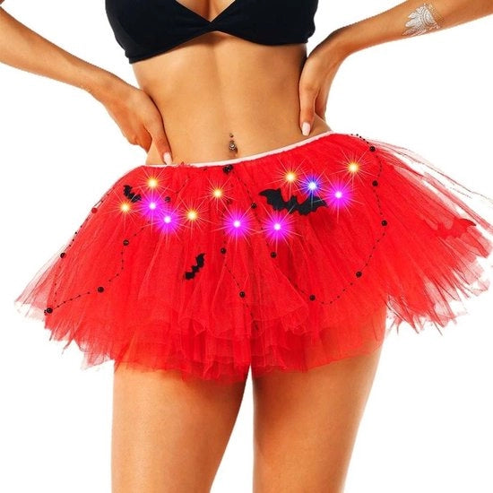 Costumi da ballo per donna con tulle e luce LED per feste e Halloween