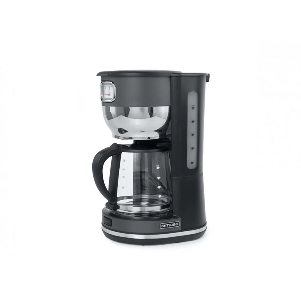 Macchina da caffè con filtro da 1,4 l e 10 tazze da 1000 W con indicatore di temperatura Grigio Muse