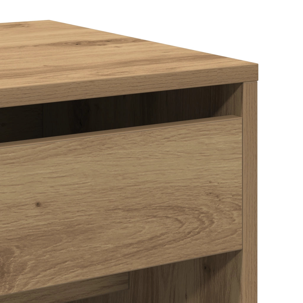 Toeletta con Specchio in Legno Ingegnerizzato Rovere Artigianale