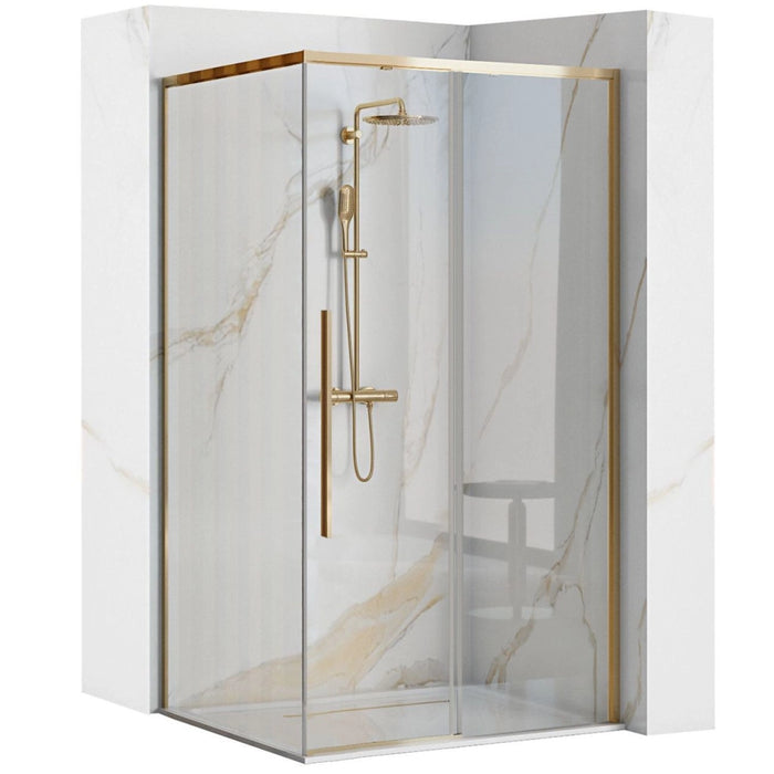 Cabina Doccia Solar Gold 90x90 con piatto doccia Savoy black