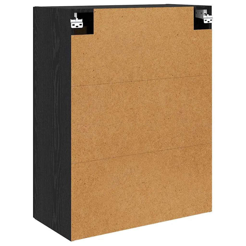 Mobile a muro 2 pcs Rovere Nero 69,5 x 34 x 90 cm 3415590