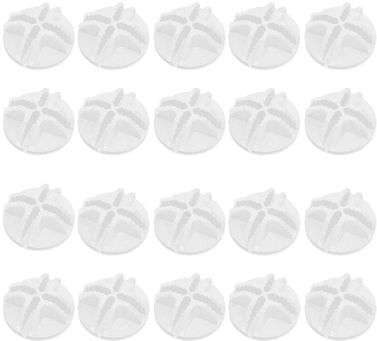 Connessioni a Cubo in ABS - 20 pezzi - Organizzatore Modulare - Facile da Installare - 8 Fessure per Connessione