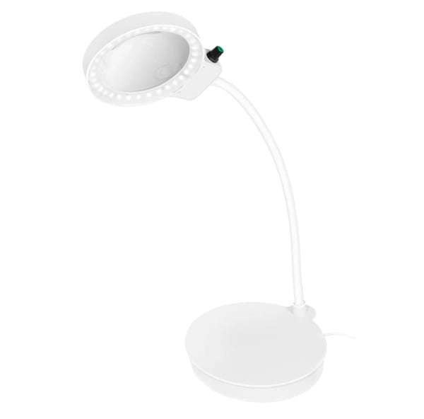 Lampada LED da Tavolo con Lente d'ingrandimento a 8 e 36 Diottrie Dimmerabile