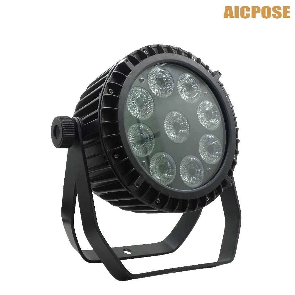Trade Shop - Ip 65 Waterproof Led Par 9x20 Rgbw 4in1 Full Color Resistenti All'acqua -