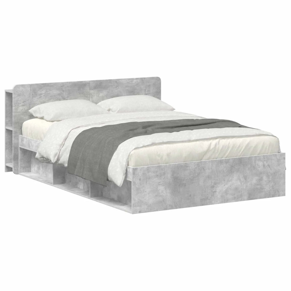 Telaio del letto con storage Grigio Cemento 140 x 200 cm 3433385