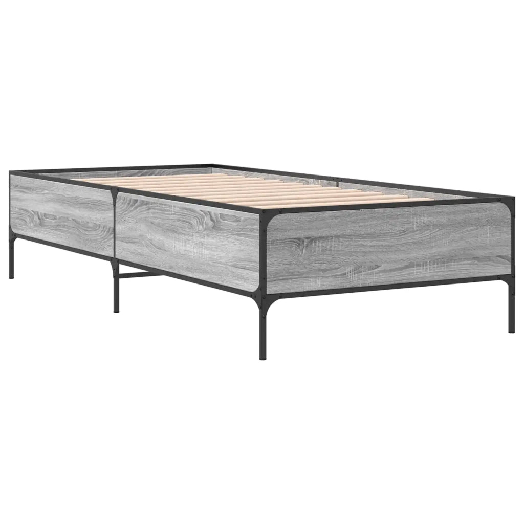 Struttura del letto Sonoma grigio 80 x 200 cm 8009122
