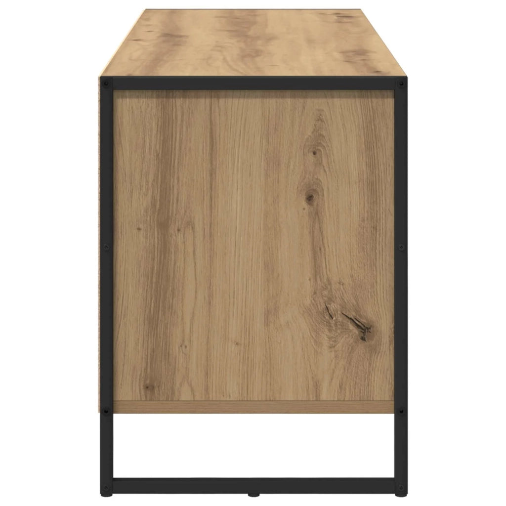Mobile TV con cassetto-Credenza TV-Console TV Rovere Artigianale 100 x 36 x 49.5 cm