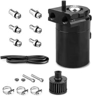 Migliora le prestazioni del tuo motore con la cassetta di raccolta di olio universale da 300ml in alluminio e accessori (nero)