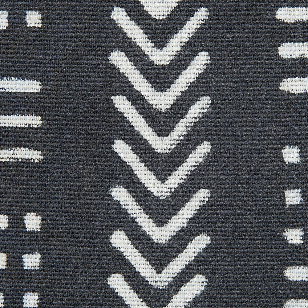 Set di 2 cuscini decorativi cotone bianco e nero 45 x 45 cm motivo geometrico stampa blocchi stile boho accessori
