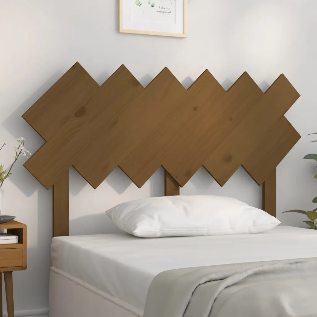 Testiera | Testata per Letto Ambra 122,5x3x80,5 cm Legno Massello di Pino