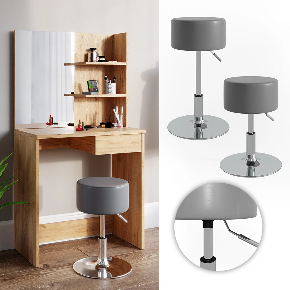 Vicco Sgabello Grigio 33.5 x 67 cm per tavolo da toeletta