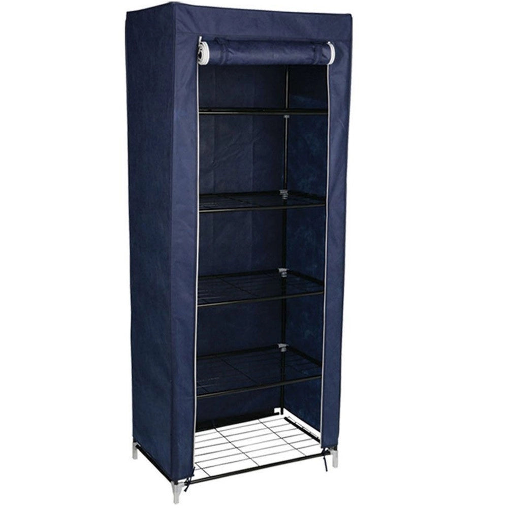 Trade Shop - Scarpiera Organizer 5 Ripiani Salvaspazio Antipolvere Per Scarpe Pantofole -