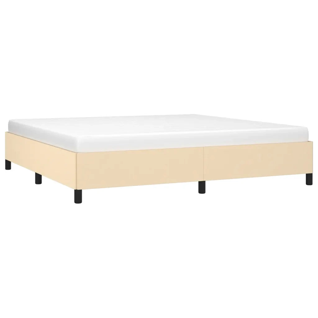 Giroletto senza Materasso Crema 200x200 cm in Tessuto 347095