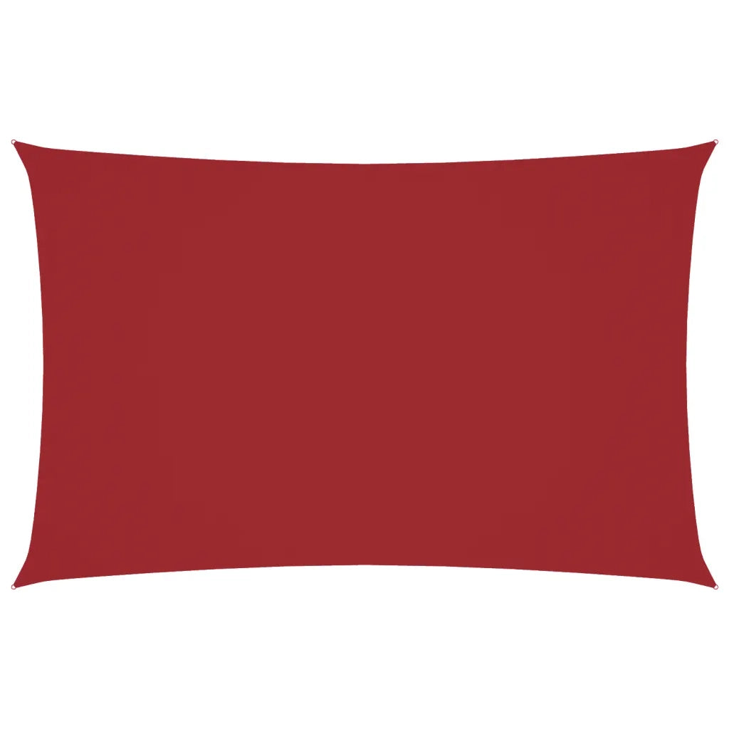 Parasole a Vela Oxford Rettangolare 5x8 m Rosso 135661