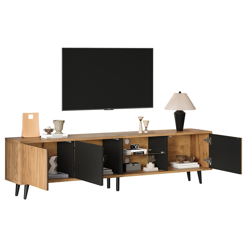 Mobile TV basso - Xylo - 175x31.5x45 cm 3 ante
