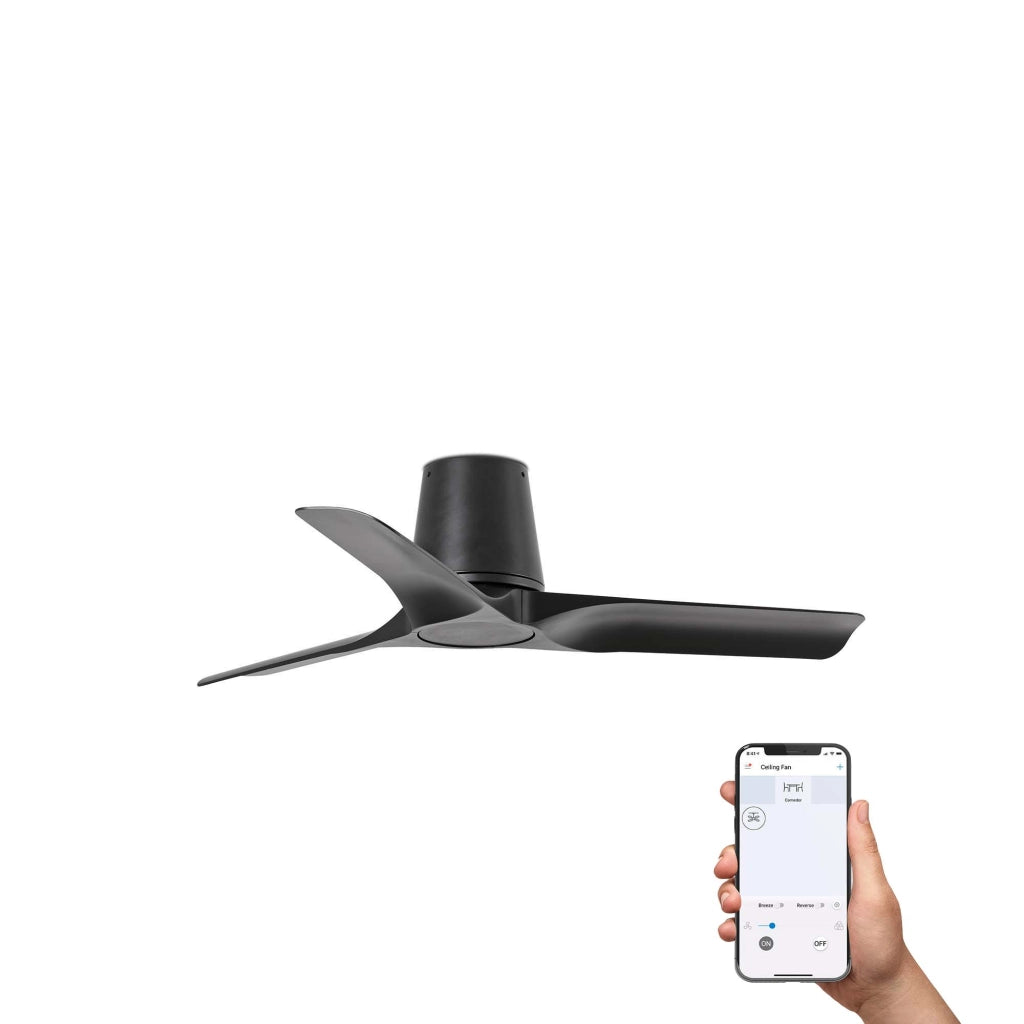 HEY TUB S Ventilatore da soffitto nero TUYA