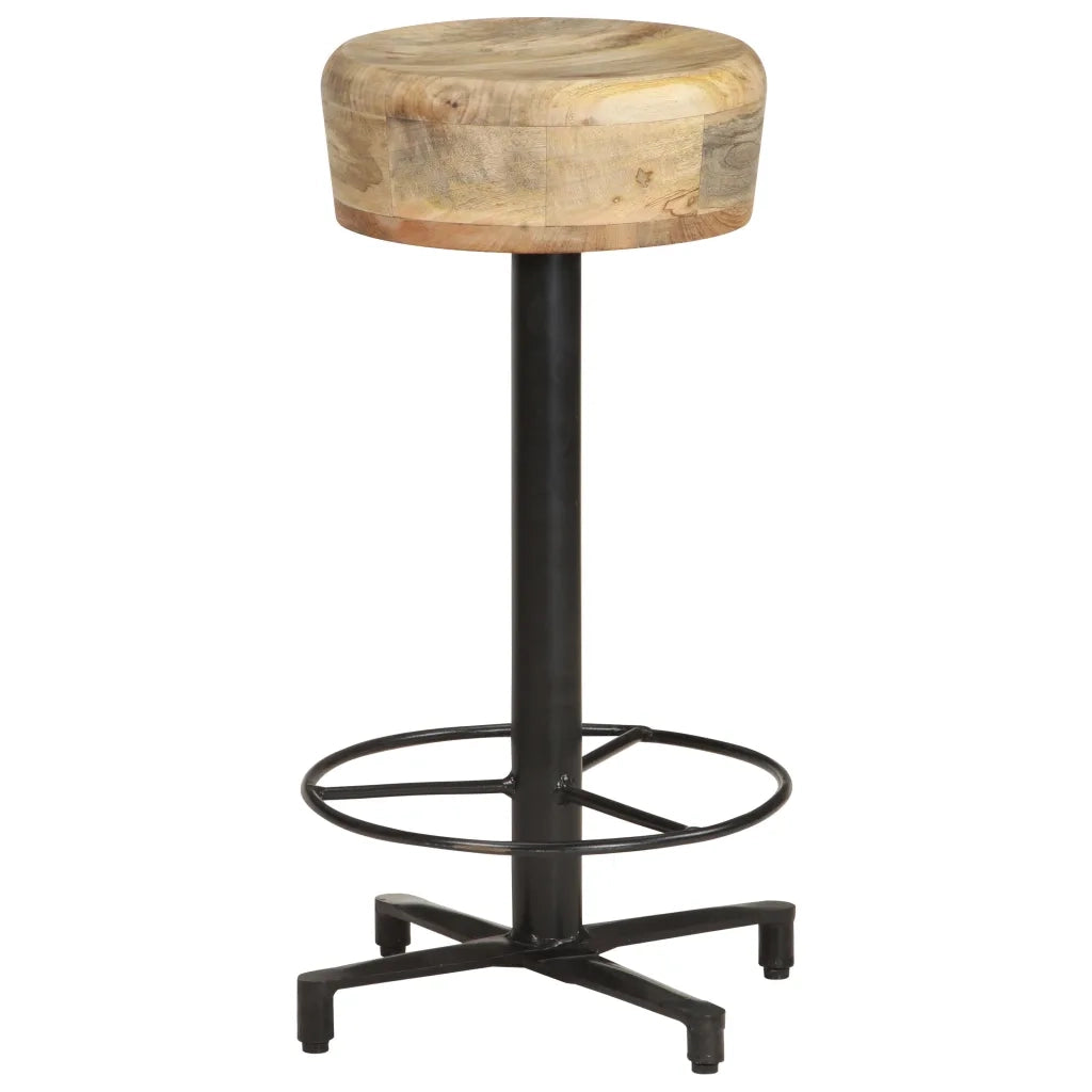 Sgabelli da Bar 2 pz 66 cm in Legno Massello di Mango cod mxl 64484