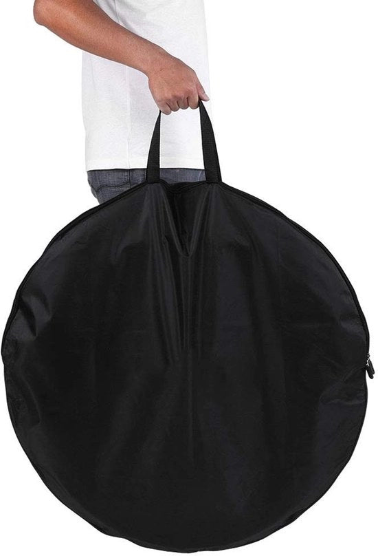 Borsa per bicicletta in nylon resistente - per ruote da 29 pollici - impermeabile - leggera - nera - diametro 76/79 cm - borsa per bicicletta