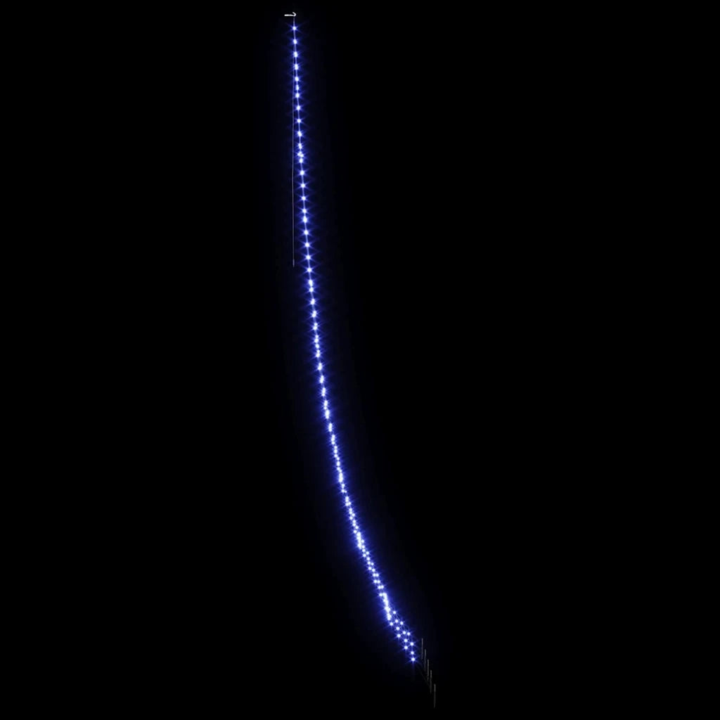 Albero di Natale | Decorazioni natalizie LED con picchetti per il terreno Blu 511 cm