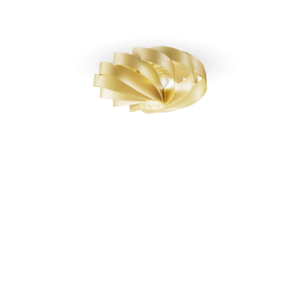 Plafoniera Moderna Flat Polilux ® New Gold 1 Luce E27 D50Cm