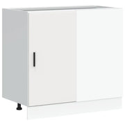 Pensile da cucina | Mobile Base Lavello ¡°Lyon¡± Bianco in Legno Multistrato