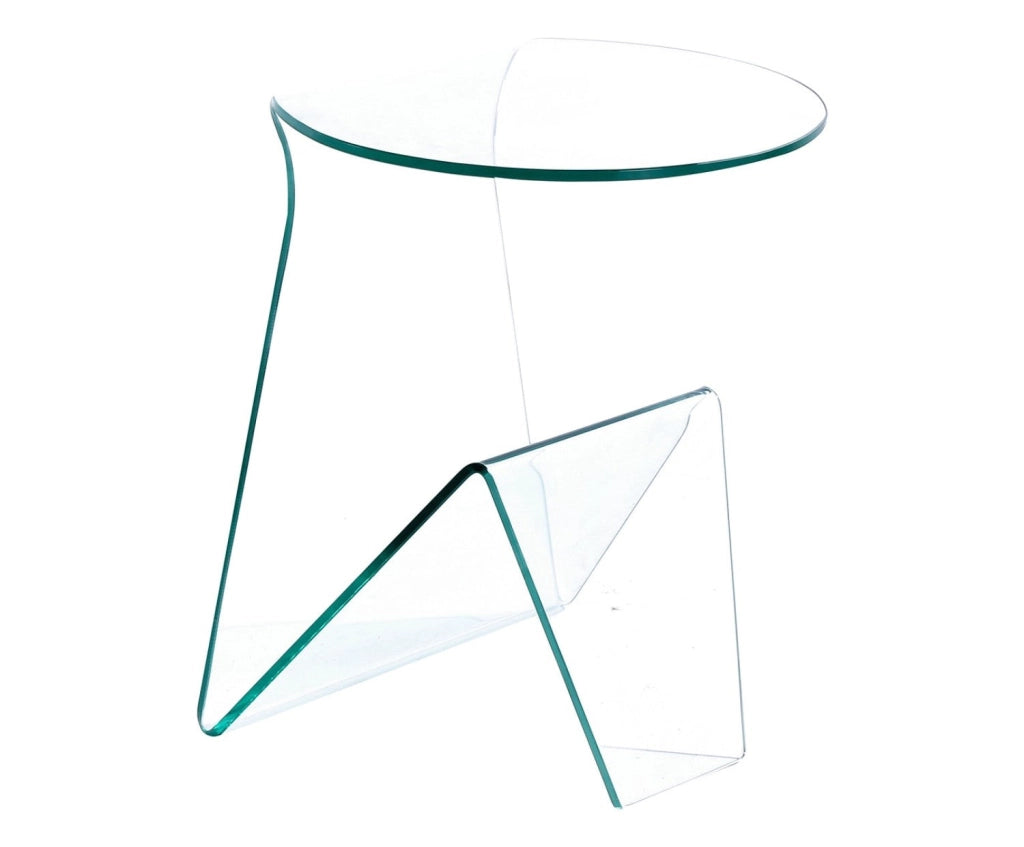 Tavolino Rettangolare in Vetro 45x40x55cm TFT Glass Trasparente
