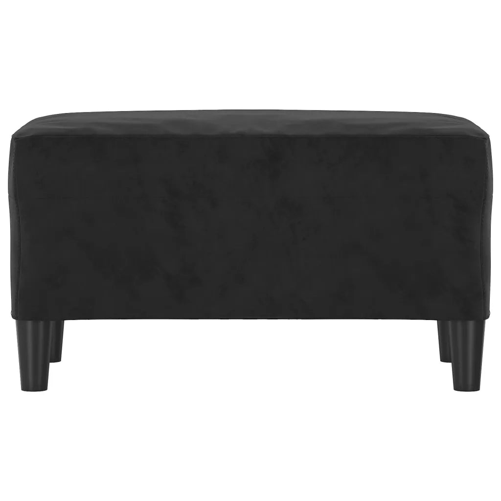 Panca Nera 70x35x41 cm in Velluto cod mxl 73957