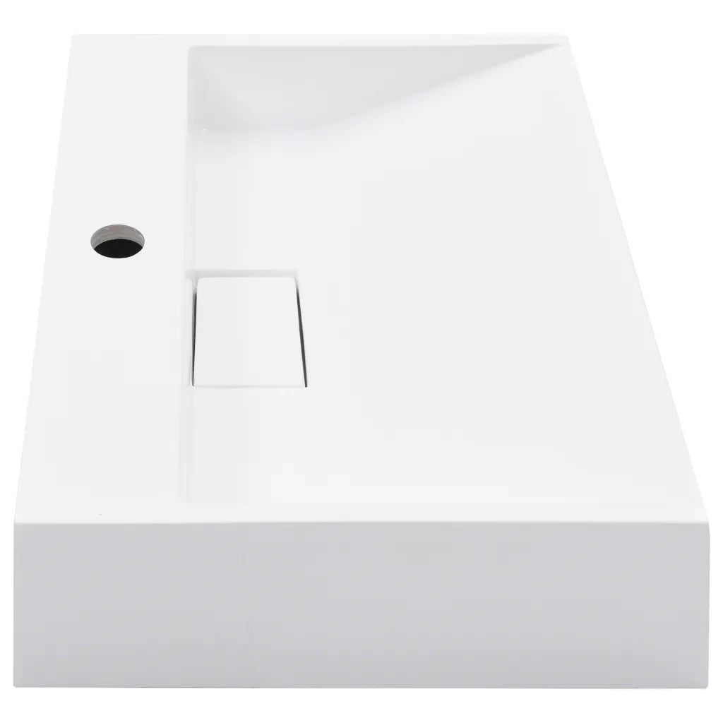 Lavandino 50x38x13 cm Blocco in Marmo/Minerale Bianco CFW5543509