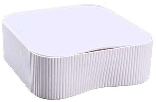 Organizzatore da scrivania a pannelli sovrapposti, cassetta di carico libera, combinabile, cassettiera da ufficio, contenitore per trucco e cosmetici, gioielli, 23 x 22 x 8 cm TKD8610 Bianco