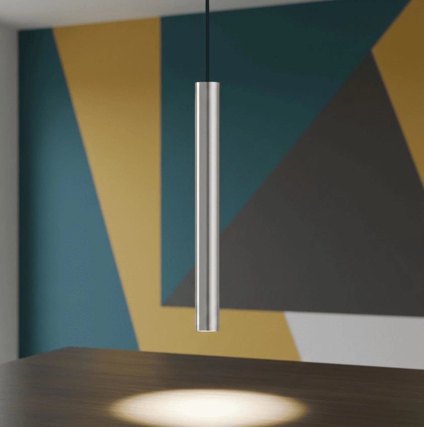 LOOK SOSPENSIONE IN METALLO E VETRO 1 LUCE ATTACCO GU10 LAMPADINA INCLUSA D.4CM CROMO