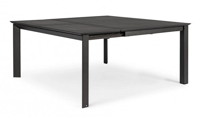 Tavolo Allungabile Konnor 160x110/160 cm Antracite in Alluminio
