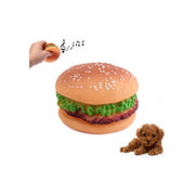 Trade Shop - Giochi Masticabili Sonori Hamburger Per Cani Animali Morbida Gomma Resistente -